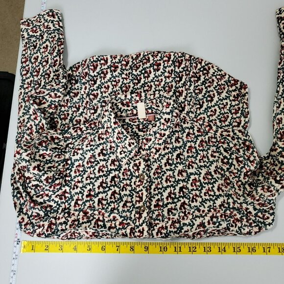Anthropologie Pilcro Womens Button Front Shirt Size XXS Western Abstract - Picture 8 of 10